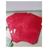 8 placemats and 3 coffee mugs