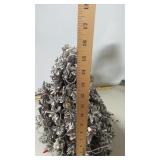 Silver pinecone Christmas tree