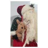 23" standing Santa with toy bag