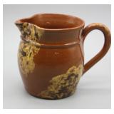 2006 BREININGER POTTERY 3" REDWARE CREAM PITCHER
