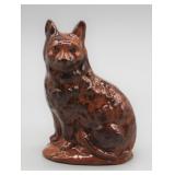 2006 BREININGER POTTERY 3.5" REDWARE CAT
