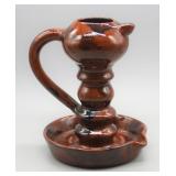 1991 BREININGER POTTERY 6.5" CANDLE HOLDER
