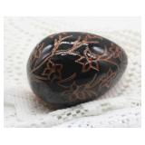 2000 LESTER BREININGER REDWARE POTTERY EGG