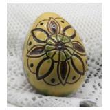 2003 LESTER BREININGER REDWARE POTTERY EGG