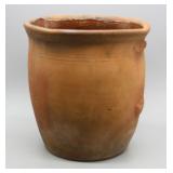 7.5" REDWARE CROCK - DAMAGE - SEE PHOTOS