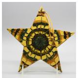 1997 REDWARE POTTERY 7.5"W STAR SIGNED "SC"