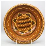 2000 BREININGER POTTERY REDWARE BOWL 10" DIA.