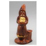 1998 BREININGER POTTERY 4.75" SANTA CLAUS GOLDEN