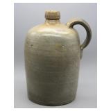 C.1890 10" STONEWARE POTTERY JUG - CHIP ON TOP