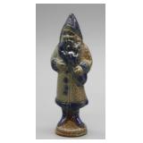 1990 SIGNED BBP STONEWARE SANTA CLAUS 4"