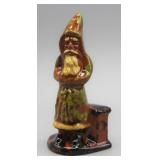 2000 BREININGER POTTERY 4.5" REDWARE SANTA CLAUS