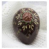 2007 LESTER BREININGER POTTERY REDWARE EGG
