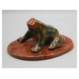2001 BREININGER POTTERY REDWARE FROG