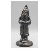 5" BLUE DEC. STONEWARE BEAUMONT POTTERY SANTA