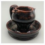 1999 BREININGER POTTERY 3.5 REDWARE CANDLE HOLDER