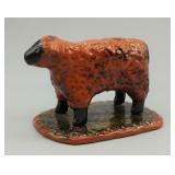 2000 BREININGER POTTERY REDWARE SHEEP 4" L
