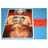 LADY DEATH SIGNED ART WORK 11X17 - 6