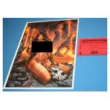 HELL WITCH SIGNED ART WORK 11X17 - 24