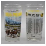 NS: (2) 1981 PIMLICO PREAKNESS GLASSES