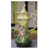 NS: HAND PAINTED VICTORIA BAVARIA CHOCOLATE POT