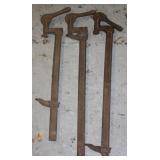 NS: (3) ANTIQUE COLT BATAVIA NY CLAMPS