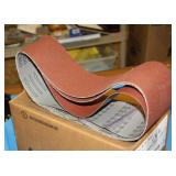 S: (3) BELT SANDER NEW 4" REPLACEMENT BELTS