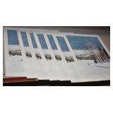 S: LOT OF 7 IDENTICAL 1979 LINDA ROBERTS PRINTS