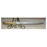 SEE DESC. FANTASY SHORT SWORD W/ FORKED HANDLE
