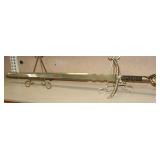 SEE DESC CURVED TALON HVY BROAD SWORD 46"L