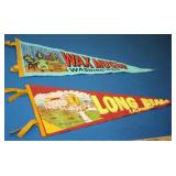 S: 2 PENNANTS - WAX MUSEUM DC. - LONG BEACH CA.