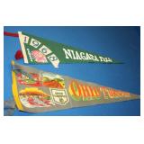 S: 2 PENNANTS - NIAGARA FALLS & OHIO TURNPIKE