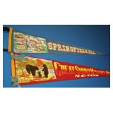 S: 2 PENNANTS - GREAT SMOKEY MTS & SPRINGFIELD IL