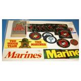 NS: U.S. MARINES LOT - BOOK, STICKERS & MORE