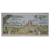 S: 1975 CHARLES BRONSON SIGNED PERSONAL CHECK