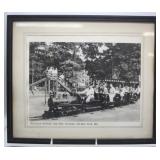 NS: PEN MAR PARK MINIATURE TRAIN FRAMED 8X10