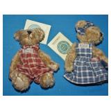 S: 2 SMALL BOYDS BEARS SAMUEL & CLEMENTINE