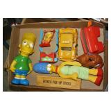 S: ASSORTED TOYS - SIMPSONS, TAXI & MORE