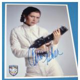 S: CARRIE FISHER SIGNED PRINCESS LEA STAR WARS