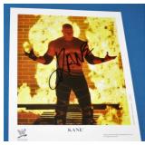 S: 8X10 SIGNED BY "KANE" WWE WRESTLER