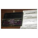 S: ANTIQUE CAPONIZING SET W/ INSTRUCTION MANUAL