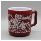 S: VINTAGE HAZEL ATLAS NATIVE AMERICAN 3" CUP