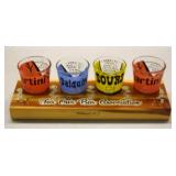 S: SOUVENIR SHOT GLASS SET - WILDWOOD NJ