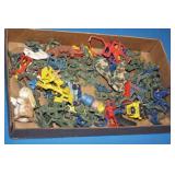 NS: ASST. PLASTIC SOLDIERS, COWBOYS, TOOTSIETOY +