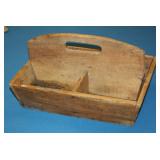 NS: ANTIQUE WOODEN TOOL BOX