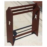 NS: NICE MODERN WOODEN QUILT RACK - STAR PATTERN