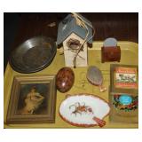NS: VINTAGE LOT W/ DOLL HOUSE DRESSER, PALLETTE