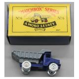 S: 1992 #6 MATCHBOX LESNEY BLUE DUMP TRUCK