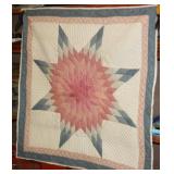 S: VERY NICE 46" SQUARE QUILT