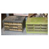 NS: 2 ORGANIZERS W/ FLY TYING SUPPLIES