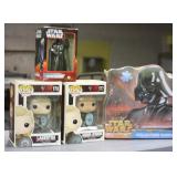 S: 4 PIECE STAR WARS LOT  ORNAMENT, PUZZLE, FUNKO